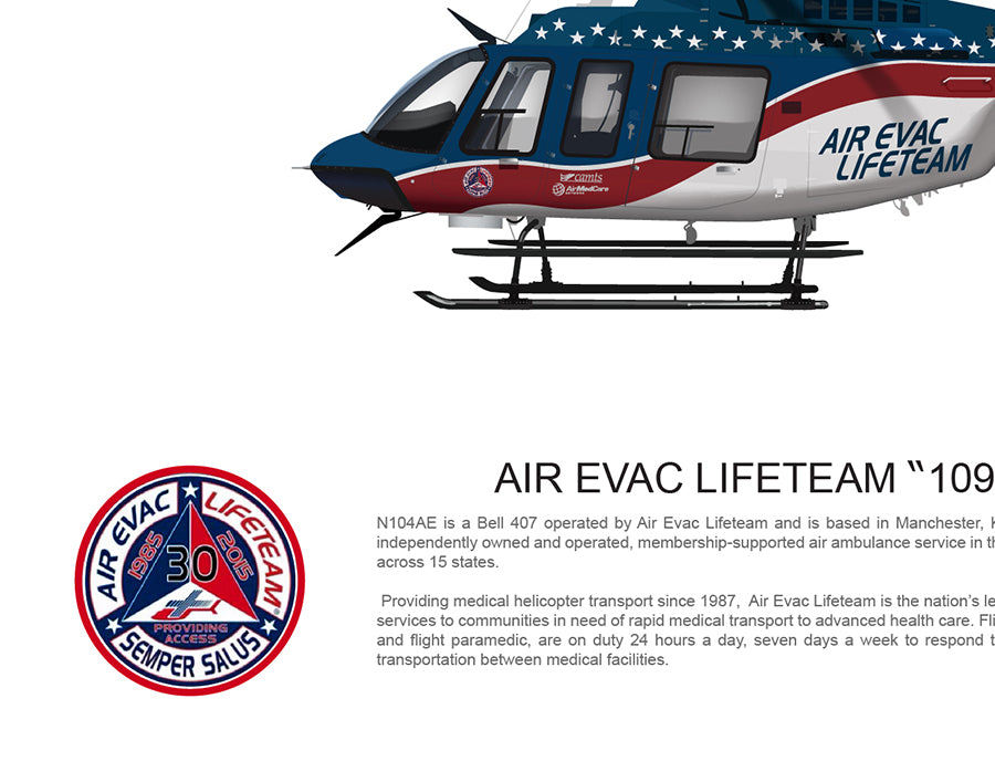 AIR EVAC LIFETEAM “109” Bell 407 N104AE