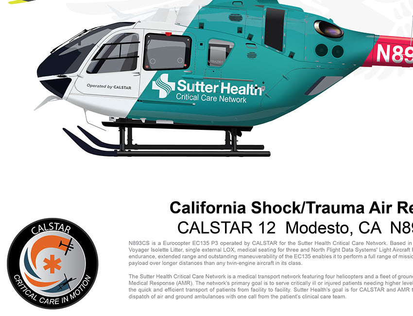 CALSTAR Airbus EC135 "CALSTAR 12"  Modesto, CA  N893CS