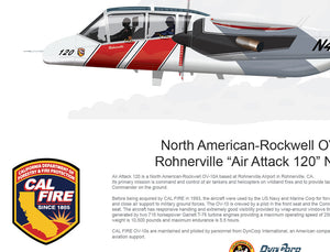 CAL FIRE OV-10 Bronco Rohnerville Air Attack 120 N413DF