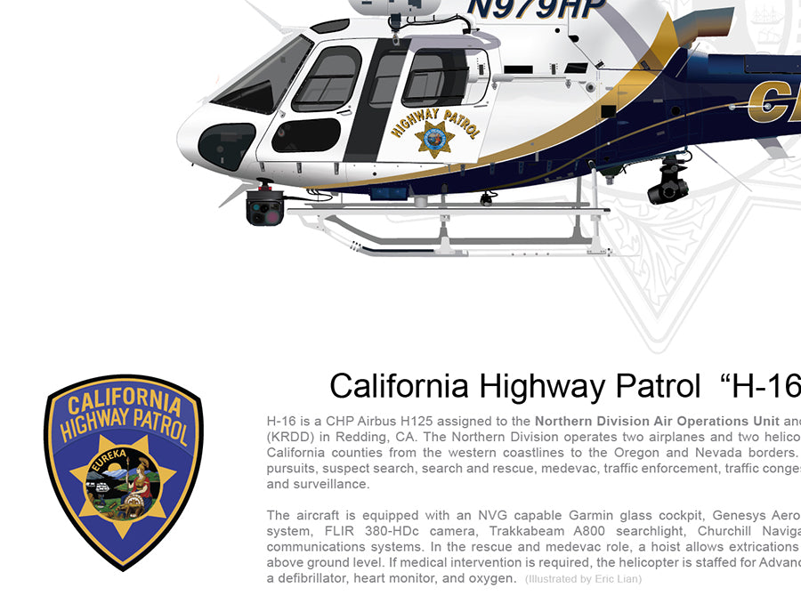 大人気の California Highway  H125 Airbus Patrol 航空機・ヘリコプター