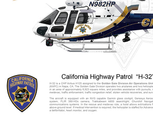 California Highway Patrol Airbus H125 "H-32" N982HP