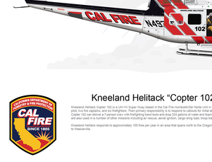 CAL FIRE Kneeland Helitack Bell UH-1H Huey 'Copter 102' N493DF - FLYING with Crew
