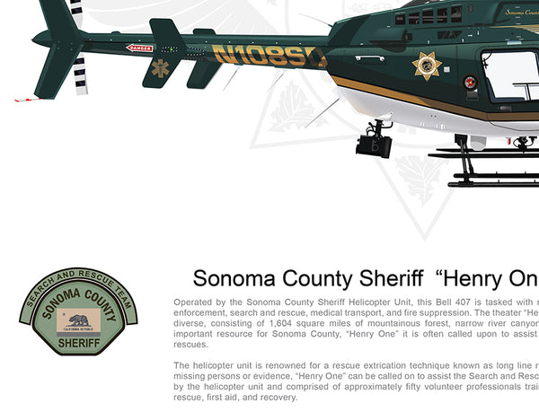 Sonoma County Sheriff Bell 407 N108SD 'Henry 1' - Lian Media