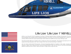 Life Lion Airbus EC155 'LIFE LION 1' N916LL - Flying