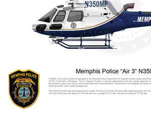 Memphis Police Airbus AS350 B3 “Air 3” N350MP