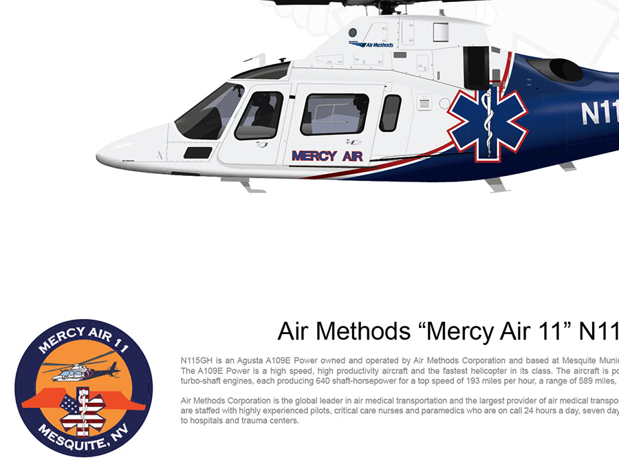Air Methods “Mercy Air 11” Agusta A109 N115GH