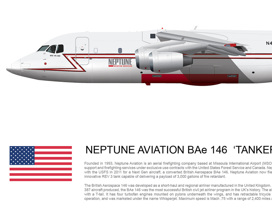 Neptune Aviation BAE 146 'Tanker 10' N472NA