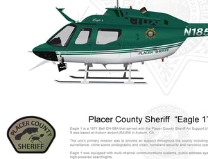 Placer County Sheriff Bell OH-58 "Eagle 1" N1851S