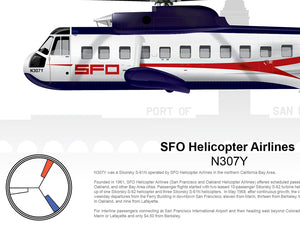 SFO Helicopter Airlines Sikorsky S-61 N307Y