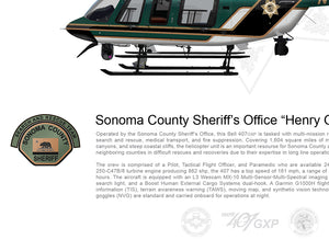 Sonoma County Sheriff Bell 407GXP N108SC 'Henry 1' STATIC