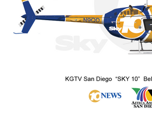 KGTV San Diego Bell 206 "Sky 10" Bell 206B N9QD