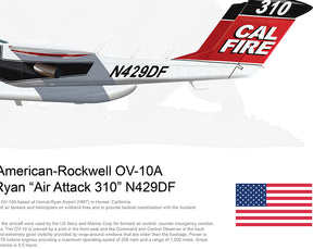 CAL FIRE OV-10 Bronco Hemet-Ryan "Air Attack 310" N429DF
