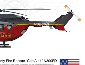 CONTRA COSTA COUNTY FIRE RESCUE EC145 "Con Air 1" N390FD