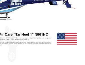 UNC Carolina Air Care Bell 429 “Tar Heel 1” N861NC