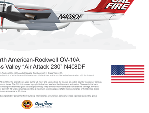 CAL FIRE OV-10 Bronco Grass Valley Air Attack 230 N408DF