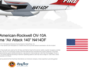 CAL FIRE OV-10 Bronco Sonoma Air Attack 140 N414DF