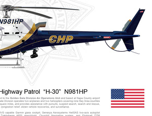 California Highway Patrol Airbus H125 "H-30" N981HP