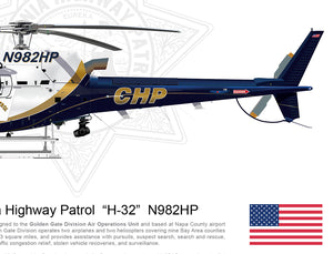 California Highway Patrol Airbus H125 "H-32" N982HP
