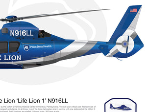 Life Lion Airbus EC155 'LIFE LION 1' N916LL - Flying