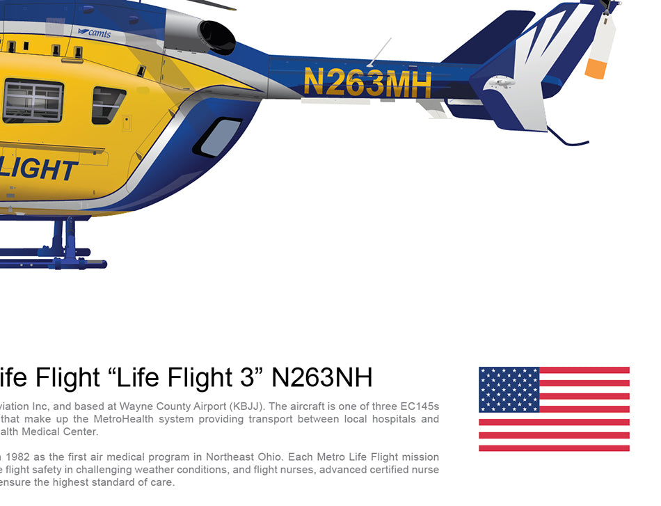 METRO LIFE FLIGHT "Life Flight 3" Airbus EC145 N263MH