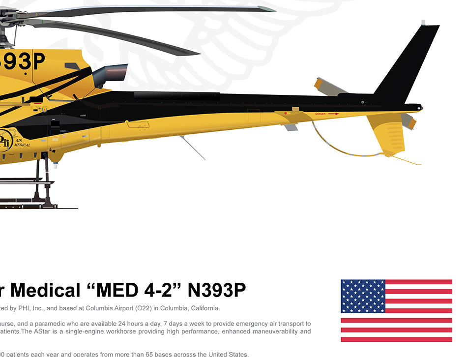 PHI Air Medical Airbus AS350 "MED 4-1" N384PH