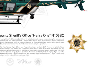 Sonoma County Sheriff Bell 407GXP N108SC 'Henry 1' STATIC