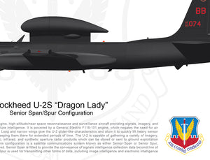 BEALE 9TH RW Lockheed U-2 "Dragon Lady" Senior Span/Spur Configuration