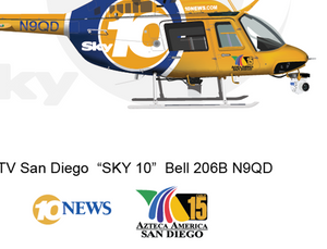 KGTV San Diego Bell 206 "Sky 10" Bell 206B N9QD
