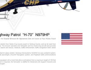 California Highway Patrol Airbus H125 "H-70" N979HP