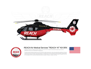 REACH Air Medical Services Airbus EC135 "Reach 16" N313RX Oceanside