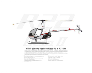 Helico Sonoma Robinson R22 Beta II N7119D