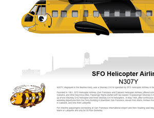 SFO Helicopter Airlines Sikorsky S-61 Beeline N307Y