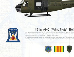 191st AHC "Wing Nuts" Bell UH-1H Huey