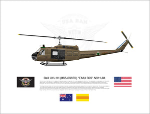 Bell UH-1H Huey “EMU 309” N911JM - STATIC