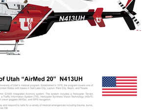 University of Utah Bell 407 “AirMed 20”  N413UH - STATIC